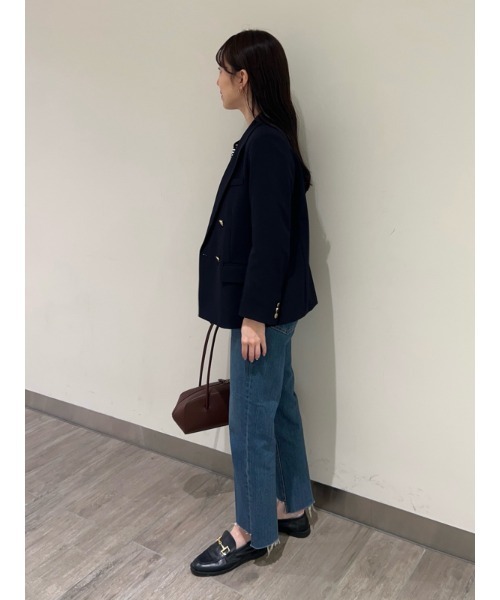 裾段差テーパードデニムパンツ【手洗い可能】（デニムパンツ）｜Mila