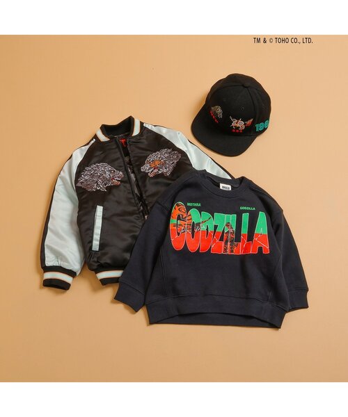 BREEZE（ブリーズ）の「【ゴジラ】 蓄光刺繍リバーシブルスカジャン（スカジャン・キッズ・ブラック・110/130/150）」の17枚目の写真