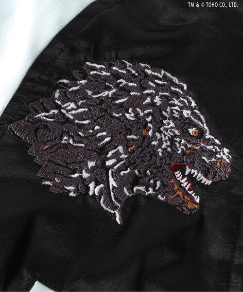 BREEZE（ブリーズ）の「【ゴジラ】 蓄光刺繍リバーシブルスカジャン（スカジャン・キッズ・ブラック・110/130/150）」の7枚目の写真