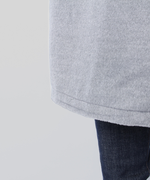 WHO'S WHO gallery(フーズフーギャラリー)の「【common.】WEB限定 裏地付きロングラップコート(ノーカラージャケット・レディース・グレー/ブラウン/カーキ・FREE)」の6枚目の写真