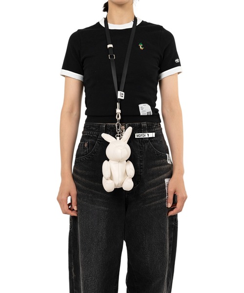 Maison MIHARA YASUHIRO（メゾンミハラヤスヒロ）の「"DOLLS" Rabbit Mini Bag（ショルダーバッグ・メンズ・ブラック・FREE）」の7枚目の写真