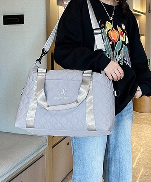 セール】トラベルバッグ 大容量 ボストン キルティング 旅行用