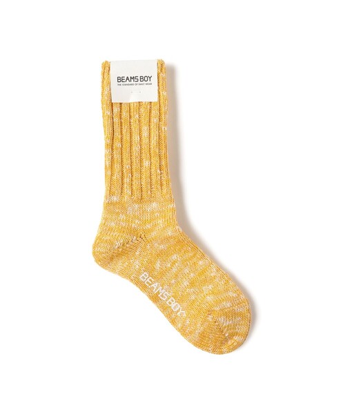 BEAMS BOY(ビームスボーイ)の「スラブ ミックス ソックス(ソックス/靴下・レディース・パープル/オフホワイト/イエロー/グリーン/レッド系その他3/ライトブルー・ONE SIZE)」の5枚目の写真