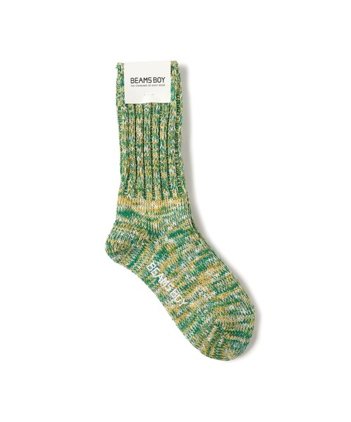 BEAMS BOY(ビームスボーイ)の「スラブ ミックス ソックス(ソックス/靴下・レディース・パープル/オフホワイト/イエロー/グリーン/レッド系その他3/ライトブルー・ONE SIZE)」の3枚目の写真