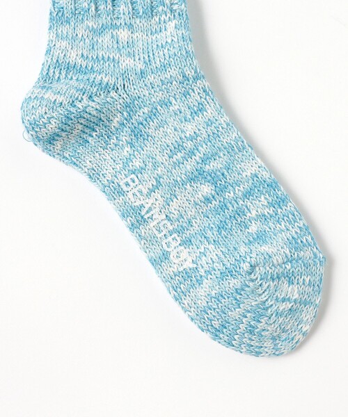 BEAMS BOY(ビームスボーイ)の「スラブ ミックス ソックス(ソックス/靴下・レディース・パープル/オフホワイト/イエロー/グリーン/レッド系その他3/ライトブルー・ONE SIZE)」の8枚目の写真