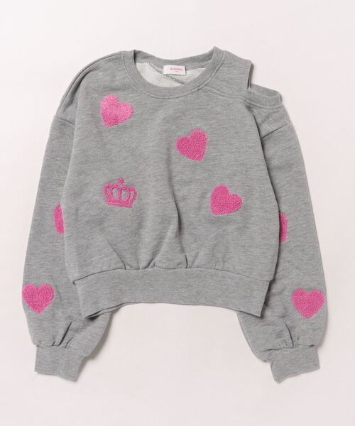 BABYDOLL(ベビードール)の「肩だし トレーナー 0080K(スウェット・キッズ・ベビーピンク/アッシュグレー・130cm/120cm/110cm/100cm/90cm/140cm)」の13枚目の写真