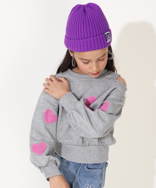 BABYDOLL(ベビードール)の「肩だし トレーナー 0080K(スウェット・キッズ・ベビーピンク/アッシュグレー・130cm/120cm/110cm/100cm/90cm/140cm)」の12枚目の写真