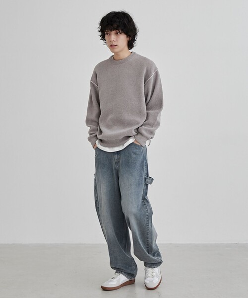 coen（コーエン）の「【一部店舗限定】ワークカーブデニムパンツ（デニムパンツ・メンズ・ダークグレー/ライトブルー・M/L）」の8枚目の写真