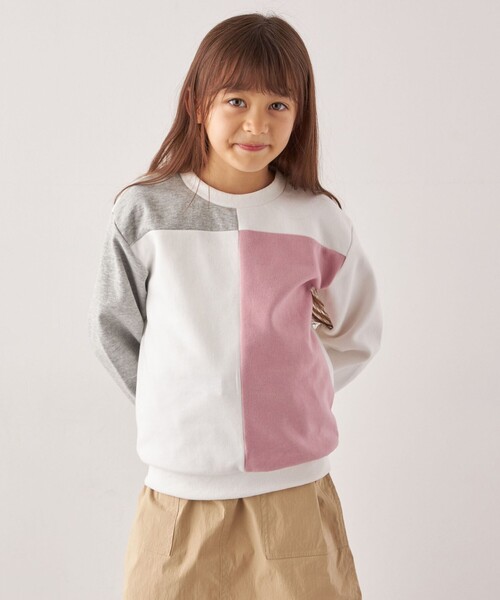 SHIPS any（シップス エニィ）の「SHIPS any:〈洗濯機可能〉デザイン ポンチ クルーネック プルオーバー <KIDS>◇（Tシャツ/カットソー・キッズ・ブルー/ピンク/ネイビー・150/140/130）」の22枚目の写真