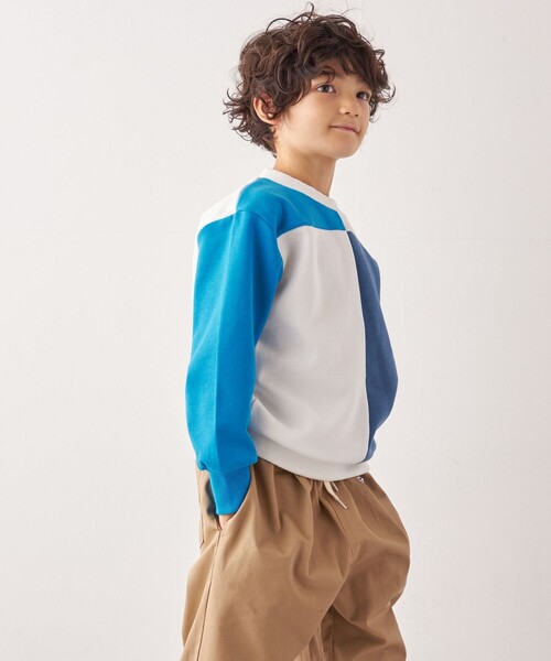 SHIPS any（シップス エニィ）の「SHIPS any:〈洗濯機可能〉デザイン ポンチ クルーネック プルオーバー <KIDS>◇（Tシャツ/カットソー・キッズ・ブルー/ピンク/ネイビー・150/140/130）」の15枚目の写真