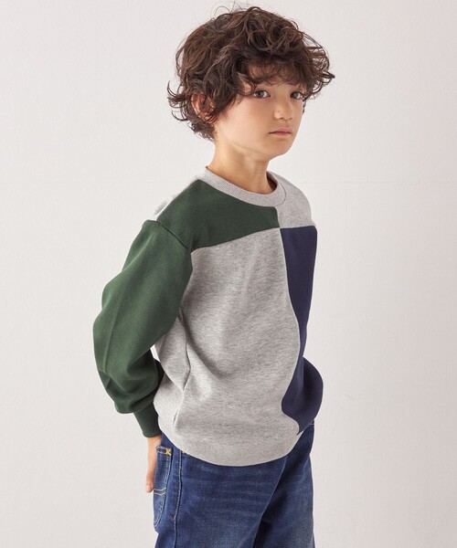 SHIPS any（シップス エニィ）の「SHIPS any:〈洗濯機可能〉デザイン ポンチ クルーネック プルオーバー <KIDS>◇（Tシャツ/カットソー・キッズ・ブルー/ピンク/ネイビー・150/140/130）」の10枚目の写真
