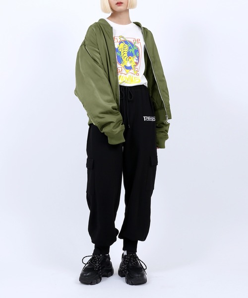 PUNYUS（プニュズ）の「スウェットパンツ（スウェットパンツ・レディース・杢グレー・3）」の2枚目の写真