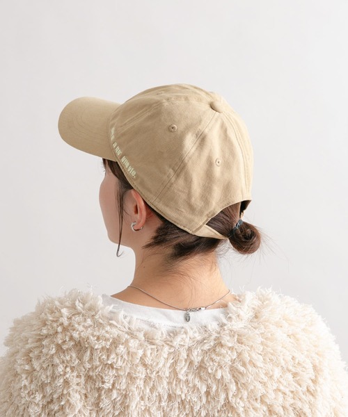 KBF（ケイビーエフ）の「サイドエンブロイダリーCAP（キャップ・レディース・ネイビー/ベージュ・ONE）」の18枚目の写真