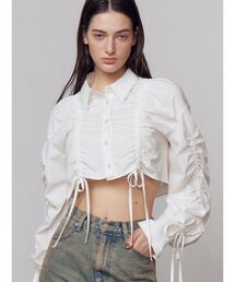 EMODA | ストリングリボンショートシャツ(シャツ/ブラウス)