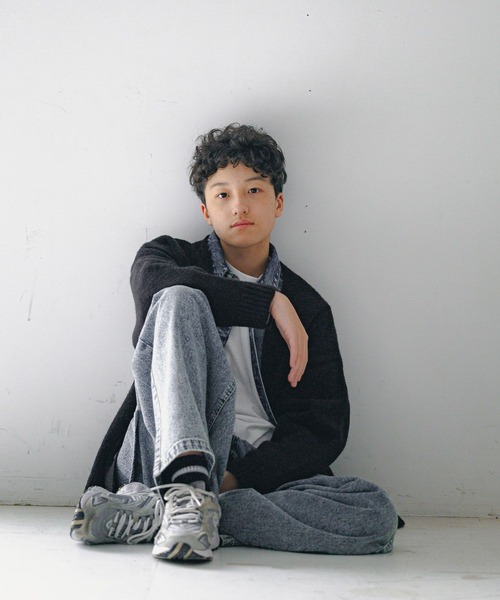 GLOBAL WORK（グローバルワーク）の「大人見えシャツジャケット2/AND YUA ANY/243706（シャツ/ブラウス・キッズ・ブラック/ブルー・FREE）」の13枚目の写真