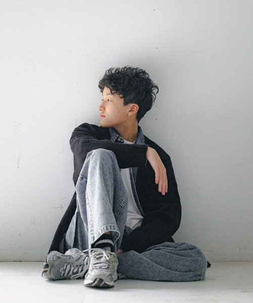 GLOBAL WORK（グローバルワーク）の「大人見えシャツジャケット2/AND YUA ANY/243706（シャツ/ブラウス・キッズ・ブラック/ブルー・FREE）」の14枚目の写真