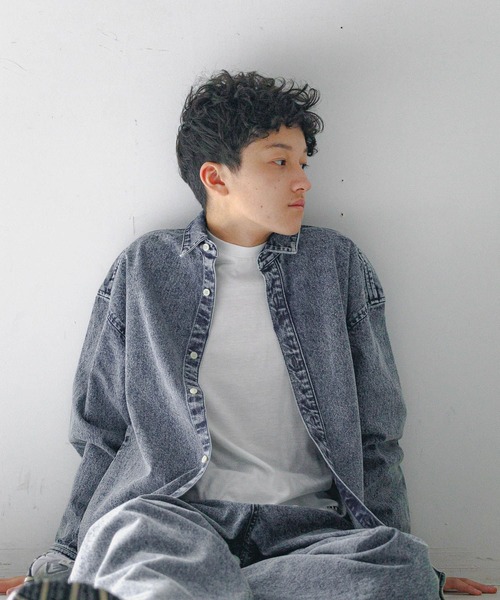 GLOBAL WORK（グローバルワーク）の「大人見えシャツジャケット2/AND YUA ANY/243706（シャツ/ブラウス・キッズ・ブラック/ブルー・FREE）」の16枚目の写真