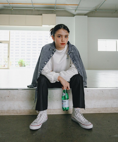 GLOBAL WORK（グローバルワーク）の「大人見えシャツジャケット2/AND YUA ANY/243706（シャツ/ブラウス・キッズ・ブラック/ブルー・FREE）」の19枚目の写真