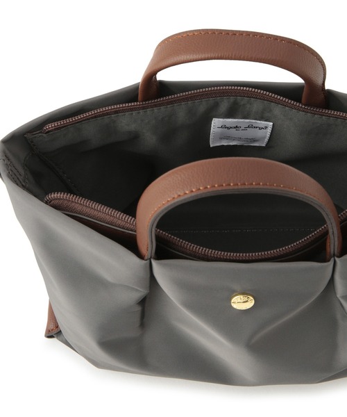 Legato Largo（レガートラルゴ）の「【Legato Largo/レガートラルゴ】肩楽ミニショルダーバッグ/撥水加工（ショルダーバッグ・レディース・ブラウン系その他3/グレー/ネイビー・FREE）」の16枚目の写真