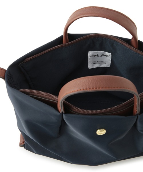 Legato Largo（レガートラルゴ）の「【Legato Largo/レガートラルゴ】肩楽ミニショルダーバッグ/撥水加工（ショルダーバッグ・レディース・ブラウン系その他3/グレー/ネイビー・FREE）」の12枚目の写真