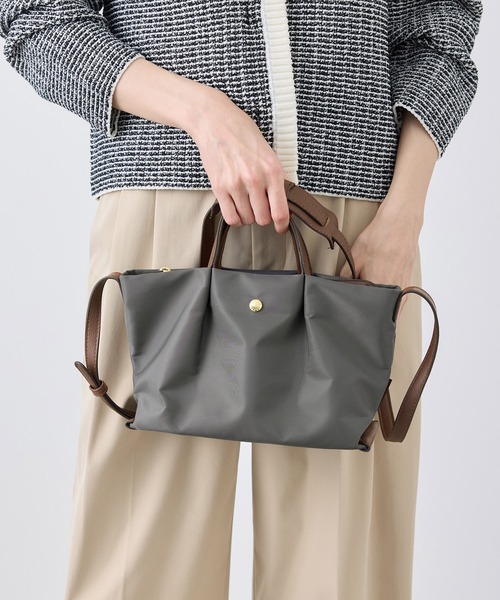 Legato Largo（レガートラルゴ）の「【Legato Largo/レガートラルゴ】肩楽ミニショルダーバッグ/撥水加工（ショルダーバッグ・レディース・ブラウン系その他3/グレー/ネイビー・FREE）」の19枚目の写真