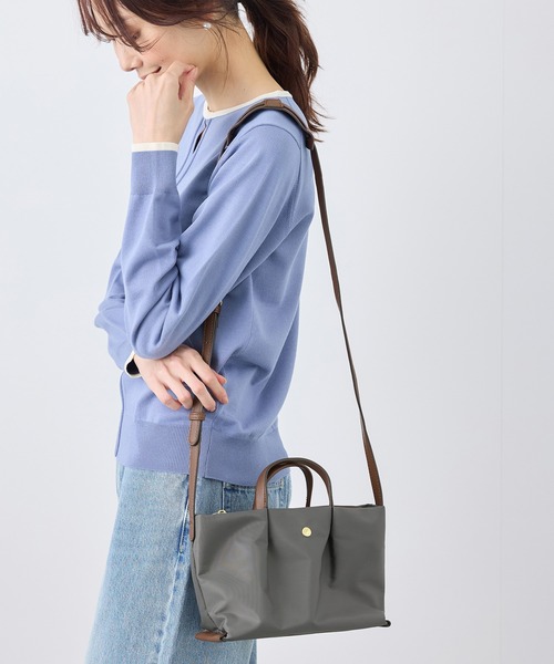 Legato Largo（レガートラルゴ）の「【Legato Largo/レガートラルゴ】肩楽ミニショルダーバッグ/撥水加工（ショルダーバッグ・レディース・ブラウン系その他3/グレー/ネイビー・FREE）」の22枚目の写真