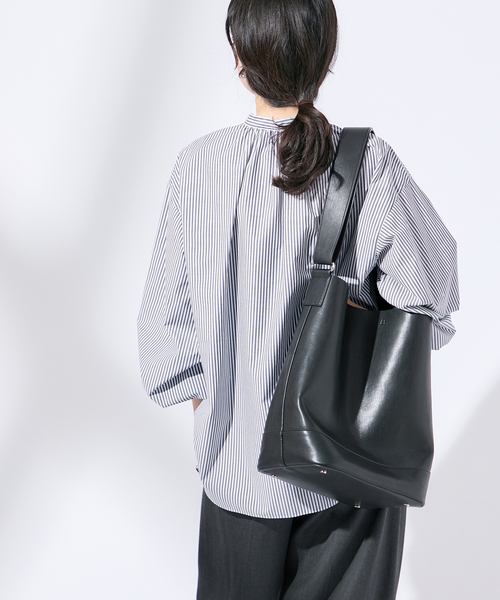 新作JOURNAL STANDARD L'ESSAGE  フリルカラーシャツ スタンドカラーフリルシャツ（シャツ/ブラウス）｜journal standard L