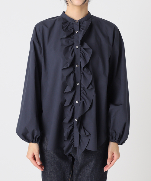JOURNAL STANDARD L'ESSAGE スタンドカラーシャツ スタンドカラーフリルシャツ（シャツ/ブラウス）｜journal standard L