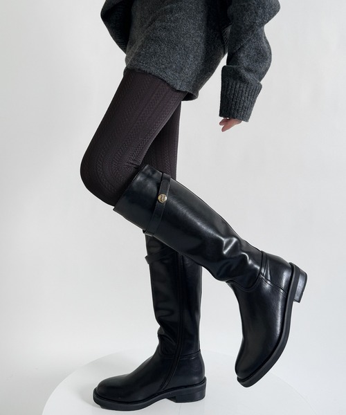 SHEPP（シープ）の「ケーブルニットタイツ（タイツ/ストッキング・レディース・ライトグレー/ホワイト/モカ/ブラック/チャコール/グレー/テラコッタ/ブラウン・F）」の15枚目の写真