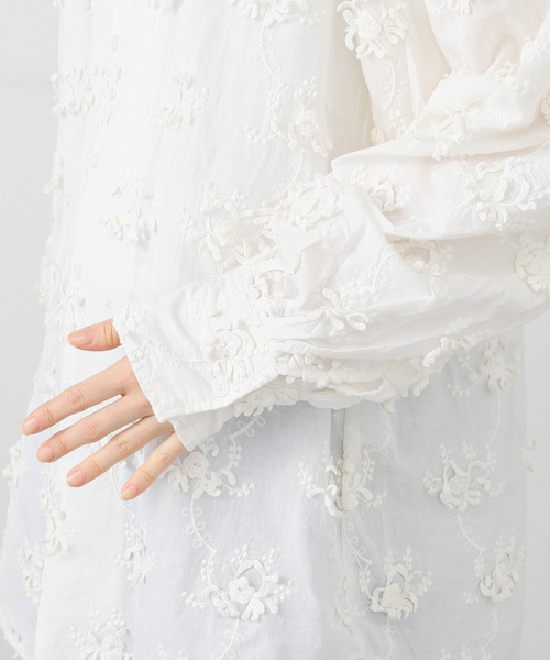 トップス crinkle crinkle crinkle spick &span crinkle crinkle crinkle 別注frill coller shirts*（シャツ