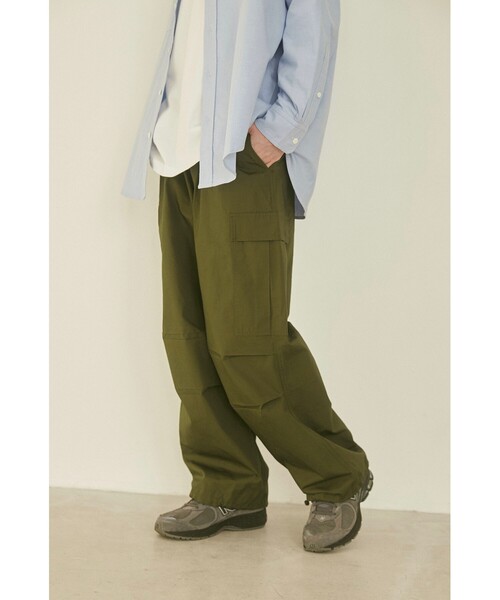 coen（コーエン）の「【PARKING】CARGO WIDE PT（カーゴパンツ・メンズ・ブラック/オリーブ・M/L/XL）」の3枚目の写真