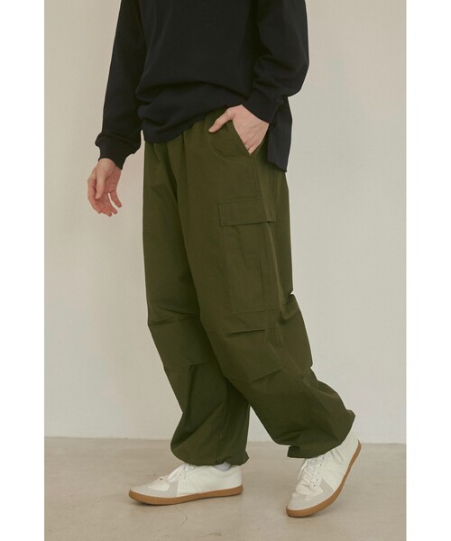 coen（コーエン）の「【PARKING】CARGO WIDE PT（カーゴパンツ・メンズ・ブラック/オリーブ・M/L/XL）」の22枚目の写真