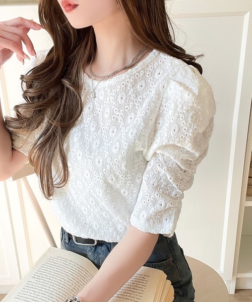 CHIEKO+ ジャガードプルオーバー 36 CHIEKO+ ジャガードプル