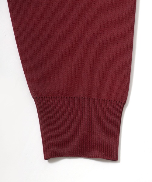 Salong hameu（サロン ハミュー）の「ユニフォームデザイン スウェットライクニット プルオーバー/ウォッシャブルニット/軽量エアニット レディース（ニット/セーター・レディース・ネイビー/レッド/オフホワイト・M/L）」の14枚目の写真