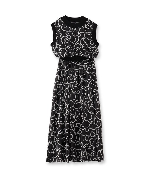 DRESSTERIOR（ドレステリア）の「シアーリボンテーププリントドレス（ワンピース・レディース・ブラック系・36/34/38）」の15枚目の写真