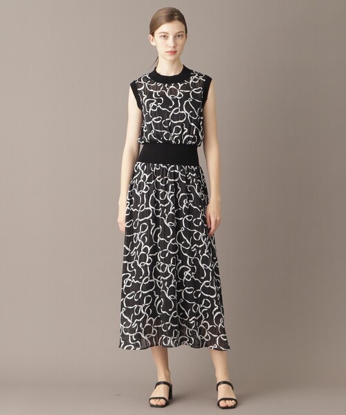 DRESSTERIOR（ドレステリア）の「シアーリボンテーププリントドレス（ワンピース・レディース・ブラック系・36/34/38）」の21枚目の写真