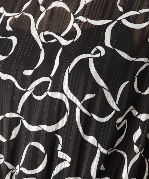 DRESSTERIOR（ドレステリア）の「シアーリボンテーププリントドレス（ワンピース・レディース・ブラック系・36/34/38）」の14枚目の写真