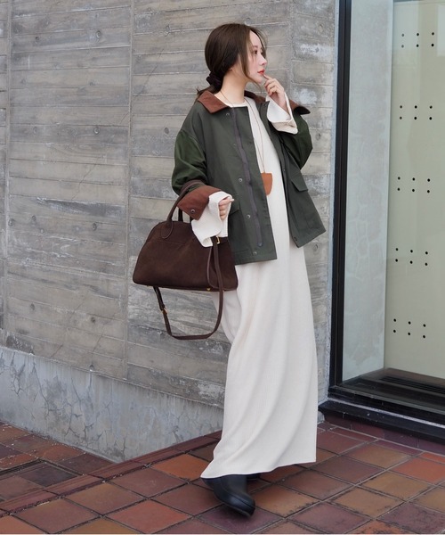 セール】wide sleeve oversize knit dress /オーバーサイズ ロング