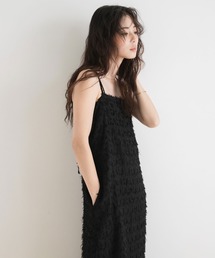 rectangle（レクタングル）の「フリンジジャガードキャミワンピ【大きいサイズ有】（ワンピース）」