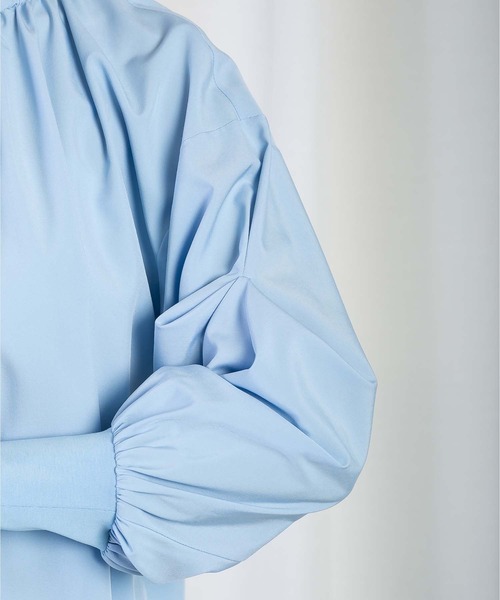 RAW FUDGE（ローファッジ）の「タックパフスリーブブラウス（シャツ/ブラウス・レディース・ブラック/サックスブルー/オフホワイト・M）」の21枚目の写真