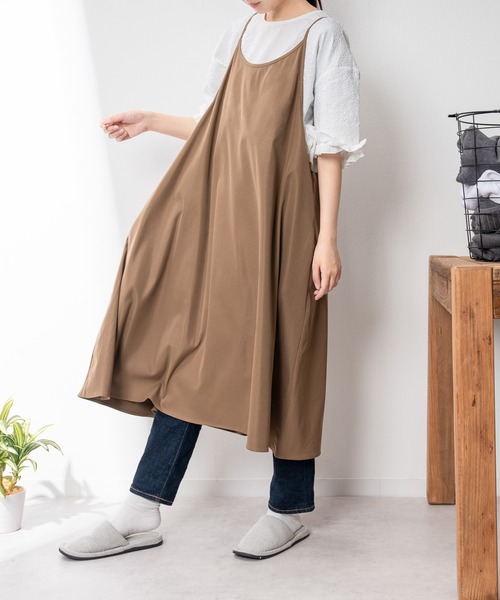 セール】ワンショルダー エプロン ワンピース（ワンピース