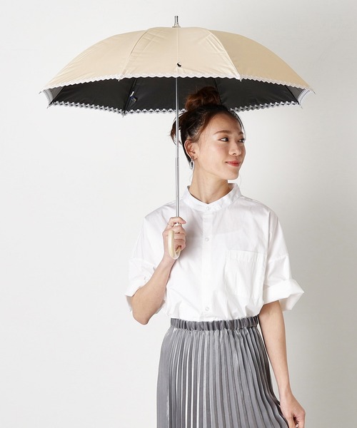 【新品未使用】POLO ラルフローレン軽量日傘、晴雨兼用 POLO RALPH LAUREN 傘 遮光 晴雨兼用日傘 ”ボーダー×パイピング