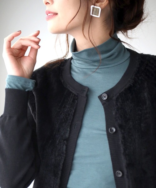 Ehre style(エーレスタイル)の「どの色が好き?気分上げインナー(Tシャツ/カットソー・レディース・ブラウン/グリーン/ボルドー/チャコールグレー・FREE)」の1枚目の写真