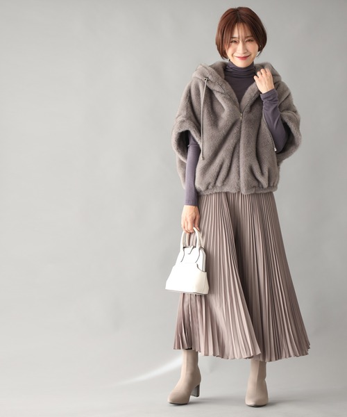 Ehre style(エーレスタイル)の「どの色が好き?気分上げインナー(Tシャツ/カットソー・レディース・ブラウン/グリーン/ボルドー/チャコールグレー・FREE)」の15枚目の写真