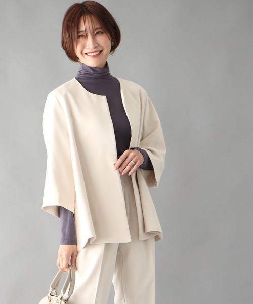 Ehre style(エーレスタイル)の「どの色が好き?気分上げインナー(Tシャツ/カットソー・レディース・ブラウン/グリーン/ボルドー/チャコールグレー・FREE)」の17枚目の写真