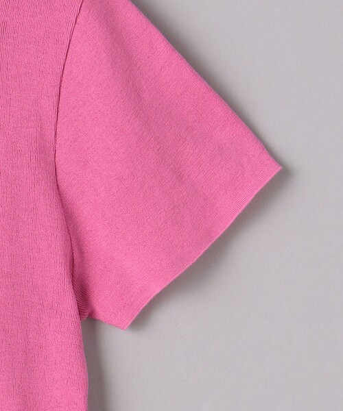 ATON（エイトン）の「＜ATON＞ FIT クルーネック プルオーバー（Tシャツ/カットソー・レディース・ピンク/モカ・02(38)）」の5枚目の写真