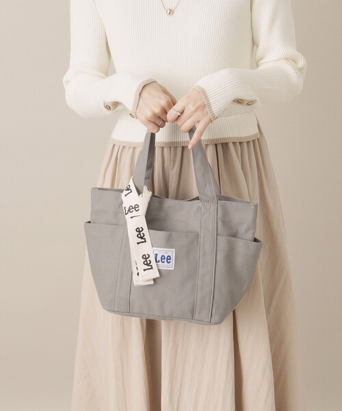 Lee(リー)の「Leeミニトート(ハンドバッグ・レディース・ブルー/チャコールグレー/オフホワイト・00)」の7枚目の写真