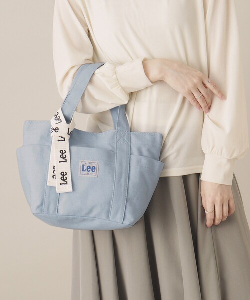 Lee(リー)の「Leeミニトート(ハンドバッグ・レディース・ブルー/チャコールグレー/オフホワイト・00)」の9枚目の写真
