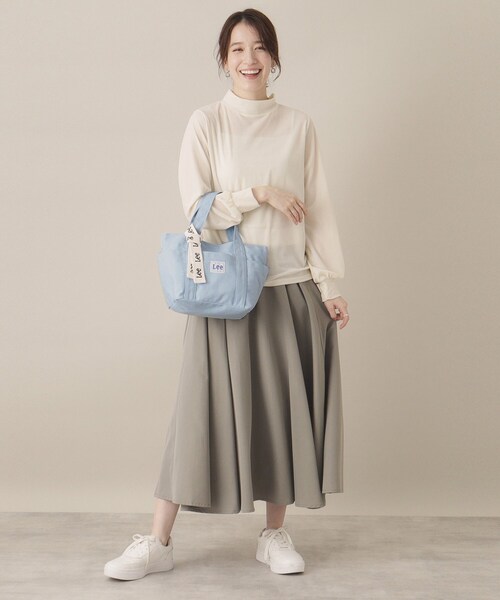 Lee(リー)の「Leeミニトート(ハンドバッグ・レディース・ブルー/チャコールグレー/オフホワイト・00)」の10枚目の写真