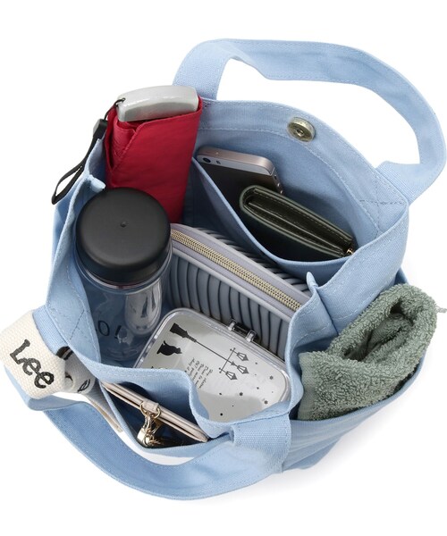 Lee(リー)の「Leeミニトート(ハンドバッグ・レディース・ブルー/チャコールグレー/オフホワイト・00)」の17枚目の写真